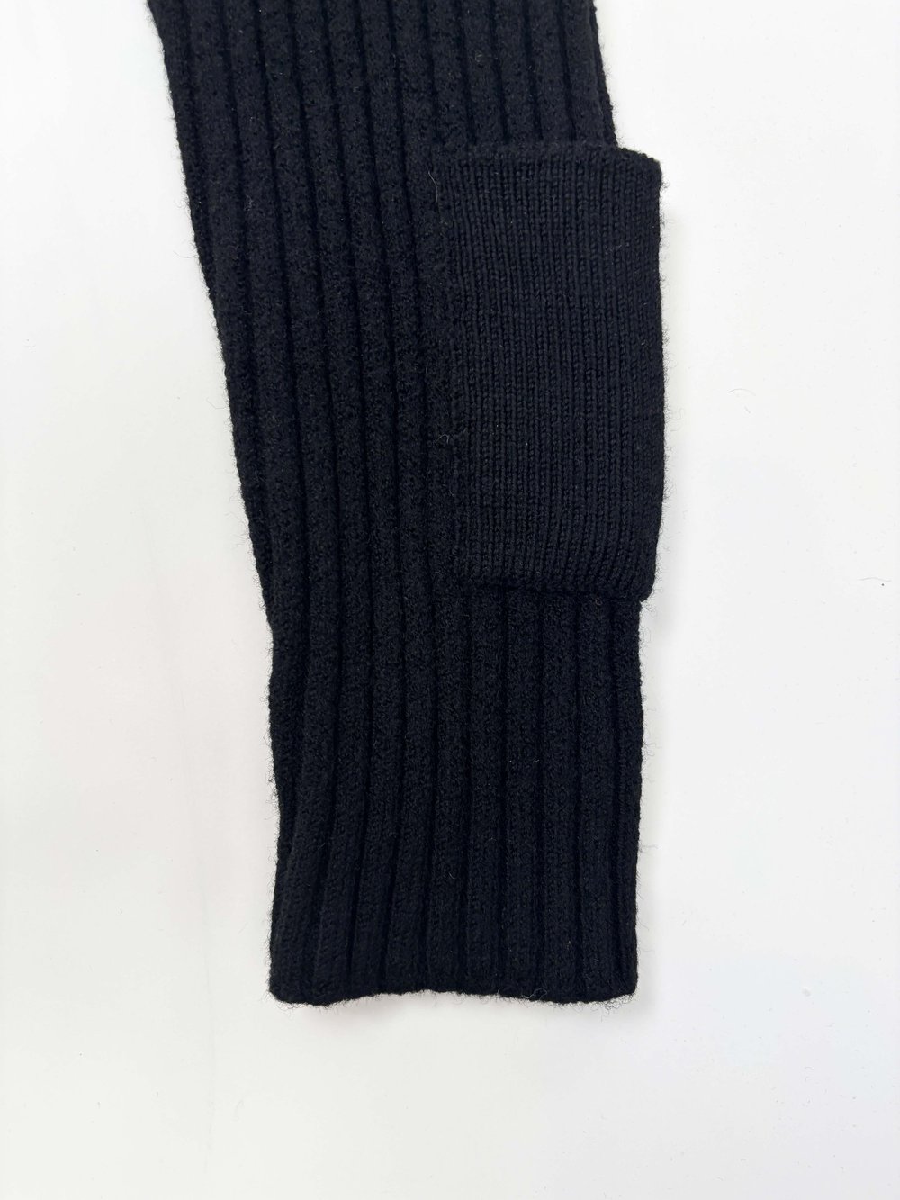 Helmut Lang ribbed knit patch sweater — JAMES VELORIA